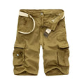 Military Camouflage Denim Cargo Shorts