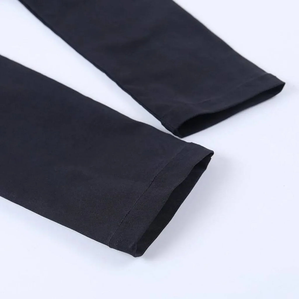 Gothic Crescent Moon Cutout Pants