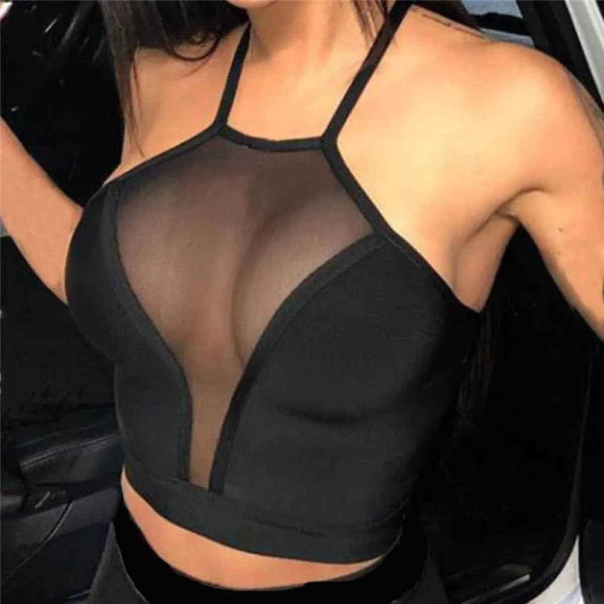 Mesh Crop Top