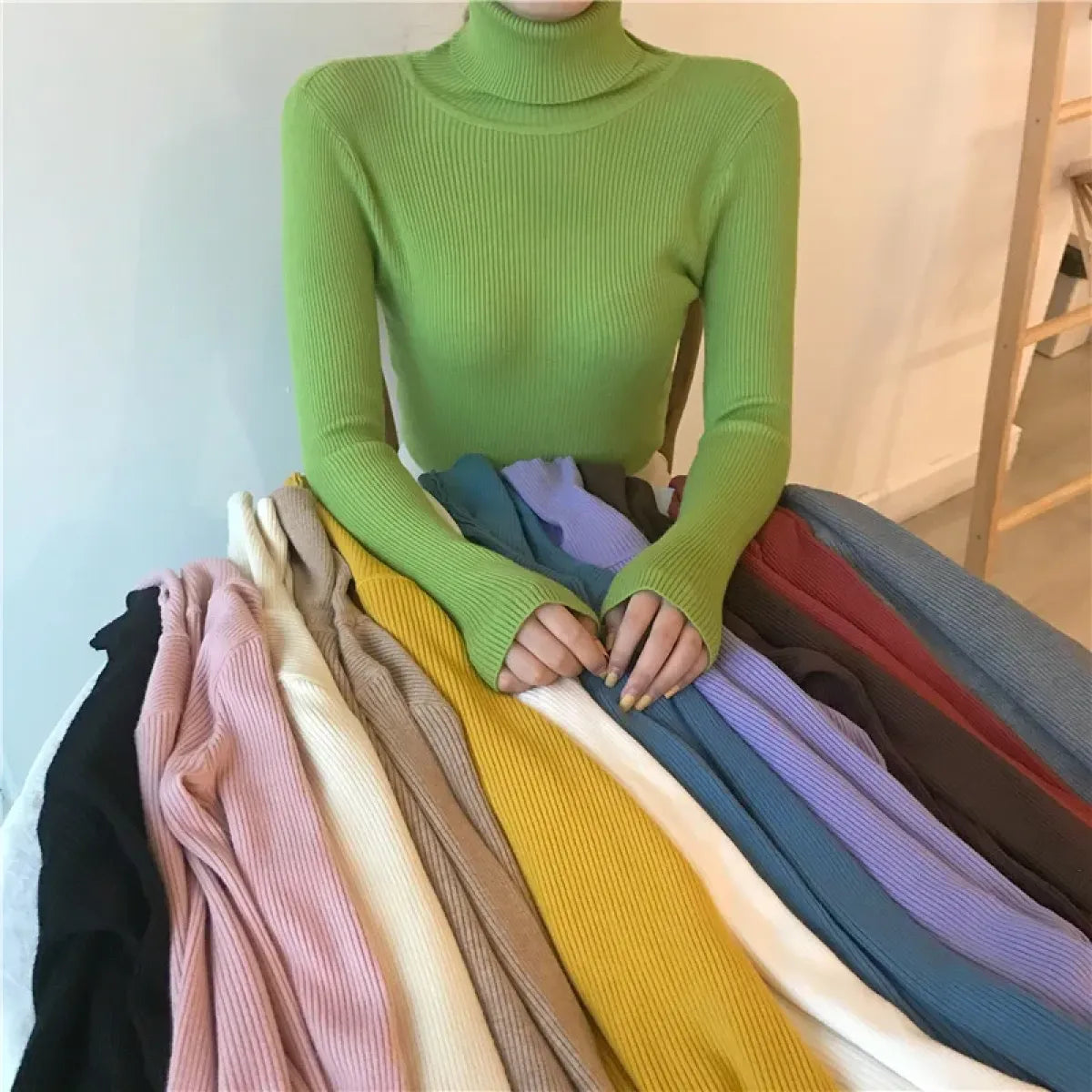 Vintage Harajuku Turtleneck Sweater